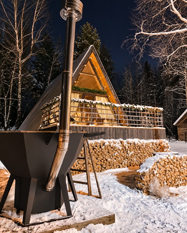 An Ember Borea hot tub at an owner's home in Germany
